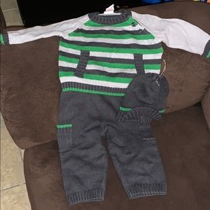 3-6m 3 piece set, NWT. Hat, pants & shirt